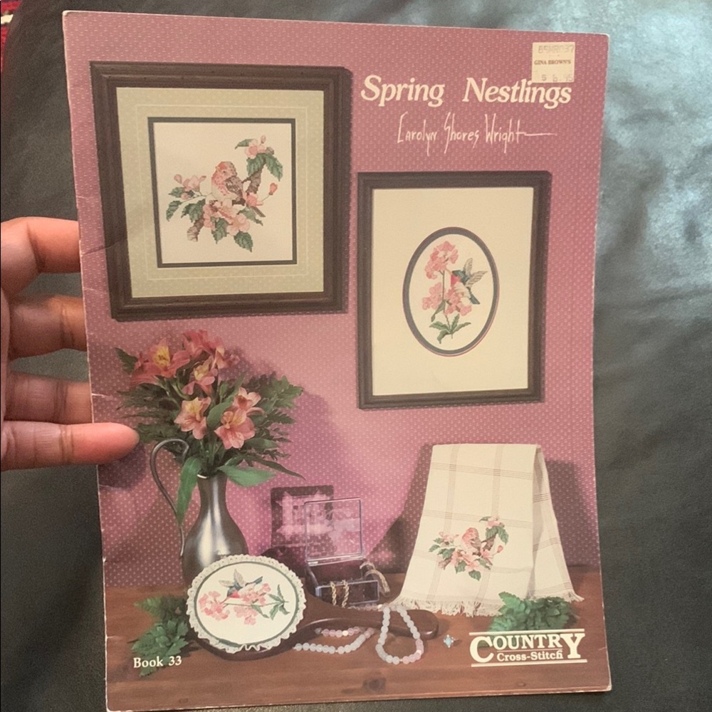 Vintage Country Cross-Stitch Spring Nestlings Book